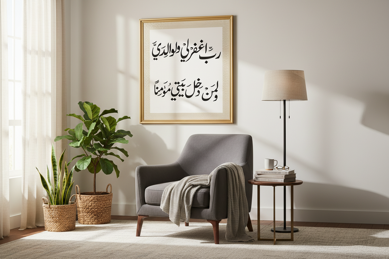 Arabic Calligraphy Living Room Decor
